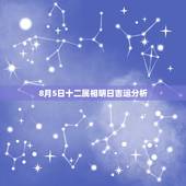 8月5日十二属相明日吉运分析，生肖怎样按时辰排布？早晨4-5点时辰属相