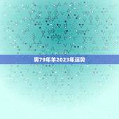 男79年羊2023年运势