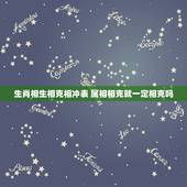 生肖相生相克相冲表 属相相克就一定相克吗
