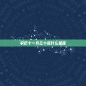 农历十一月三十是什么星座，11月30日是什么星座