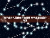 双子座的人是什么样的性格 双子座最厉害的地方
