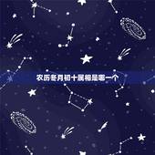 农历冬月初十属相是哪一个，1986年农历冬月初十生，属什么生肖？