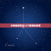 分别组成包含12个属相的成语，写出含有12生肖的成语，每个动物个一则.