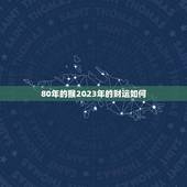 80年的猴2023年的财运如何(介绍猴年大吉财运亨通)