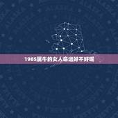 1985属牛的女人命运好不好呢(介绍幸运还是劫数)