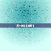 属牛宝起名宜用字，2023属牛宝宝起名宜用字有哪些？