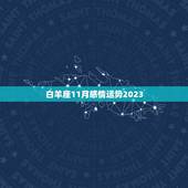 白羊座11月感情运势2023，2023 年1月白羊座本周运势