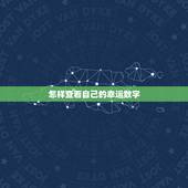怎样查看自己的幸运数字，怎样查看自己的幸运数字是多少