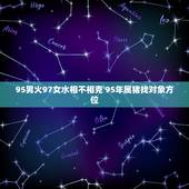 95男火97女水相不相克 95年属猪找对象方位