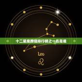 十二星座颜值排行榜之一名是谁，12星座颜值排行榜