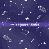 2017年农历正月十六属相相冲，2017正月十六是什么生肖冲什么生肖
