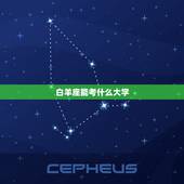 白羊座能考什么大学，学渣星座