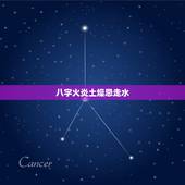 八字火炎土燥忌走水，请问，什么样的八字