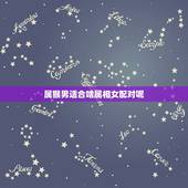 属猴男适合啥属相女配对呢，属猴的男人和什么属相的女人比较相配