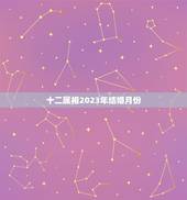 十二属相2023年结婚月份，2023年黄道吉日婚嫁