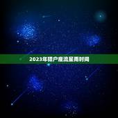 2023年猎户座流星雨时间，猎户座流星雨2023