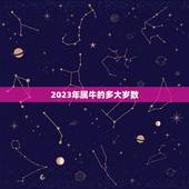 2023年属牛的多大岁数，2023十二生肖岁数年龄表？