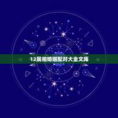 12属相婚姻配对大全文库，最准的12生肖配对表？