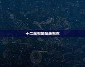 十二属相婚配表相克，12生肖相冲相克表