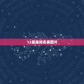 12星座排名表图片，12星座排行榜谁最可怕
