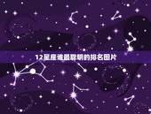 12星座谁最聪明的排名图片，12星座女谁未来最漂亮