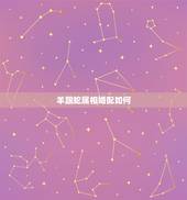 羊跟蛇属相婚配如何，属羊和属蛇相配吗？