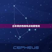 白羊男的性格特点和爱情观，成熟的白羊座很厉害