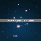 八六年男九月与九二年女7月婚配，九二年女的，要和什么年份生肖配对？才合