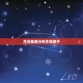 月亮星座分析月亮狮子，月亮落在狮子座之一宫