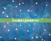 2023属虎人全年运势1987(顺风顺水财运亨通)