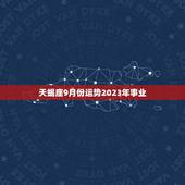 天蝎座9月份运势2023年事业，天蝎座2023运势