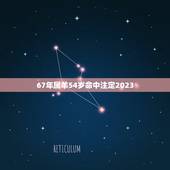 67年属羊54岁命中注定2023，67年属羊女54岁后命运