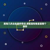 属兔几月出生最好命运 虎宝宝和兔宝宝哪个命好