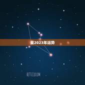 星2023年运势，十二星座今日运势