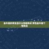 金牛座的男生是什么性格特点 男性金牛座个性特点