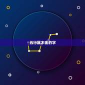 五行属木金的字，五行属水 又有幸运吉祥等好意