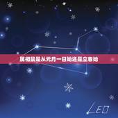 属相鼠是从元月一日始还是立春始，请问生肖是从立春开始算吗？