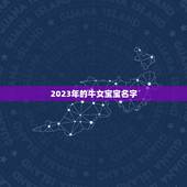 2023年的牛女宝宝名字，2023年女孩牛宝宝名字