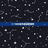 1985年牛的运势如何，85年属牛的运气怎么样