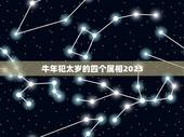 牛年犯太岁的四个属相2023，2023年属马犯太岁吗？