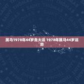 属马1978年44岁走大运 1978年属马44岁运势