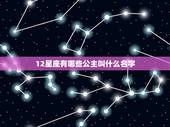 12星座有哪些公主叫什么名字，十二星座代表的公主裙