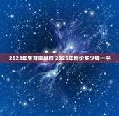 2023年生育率暴跌 2025年房价多少钱一平