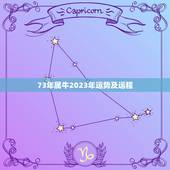 73年属牛2023年运势及运程(牛年运势大介绍)