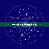 92年猴什么命五行属什么