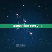 摩羯座今日运势查询女丫，12星座专属项链