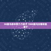 90属马命中有几个孩子 1990属马女哪年能添丁