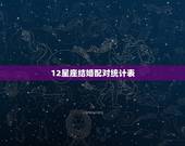 12星座结婚配对统计表，十二星座结婚大数据