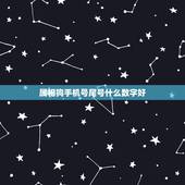 属相狗手机号尾号什么数字好，属狗的吉祥数字是哪些？