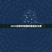 2023运势好到爆的星座处女座，运势好注定有福之人的是什么星座？
